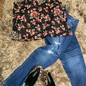 White House Black Market Distressed Jeans